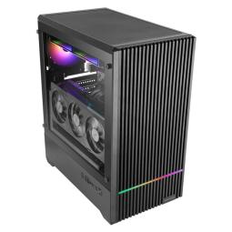 Caja ordenador mars gaming mc - quantum atx argb cristal templado negra