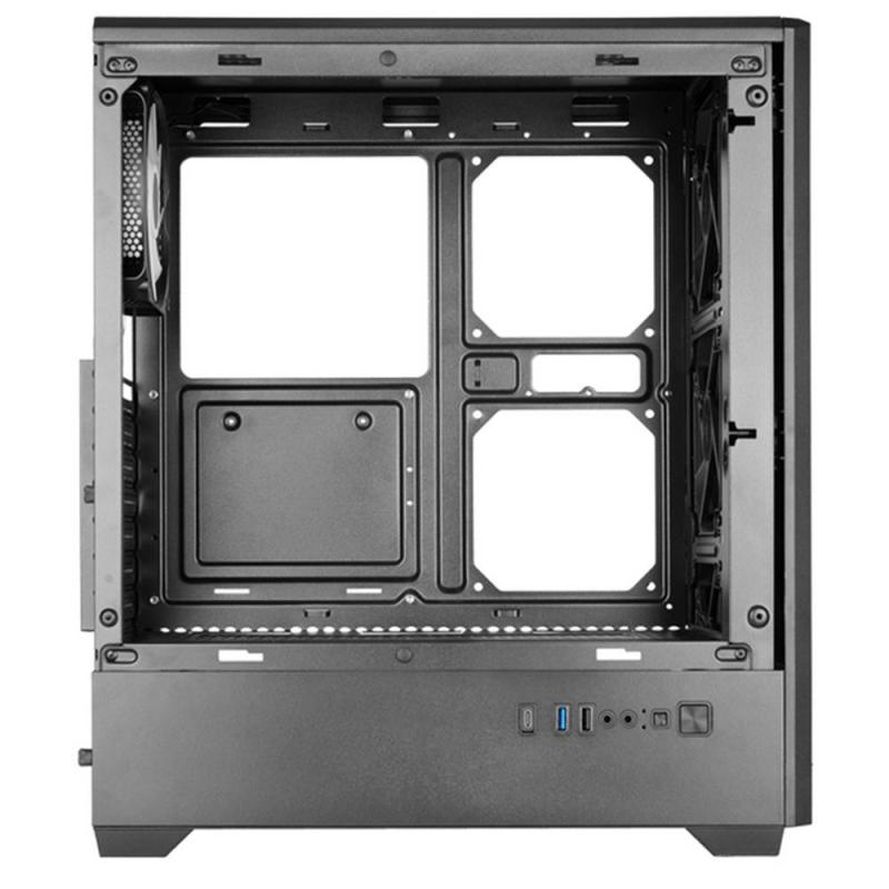 Caja ordenador mars gaming mc - quantum atx argb cristal templado negra