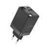 Cargador de pared mars gaming md - gan65r 65w 1x usb tipo c 1 x usb tipo a cable retractil usb tipo c negro