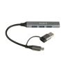 Hub ewent usb tipo c - usb 3.2 4 en 1