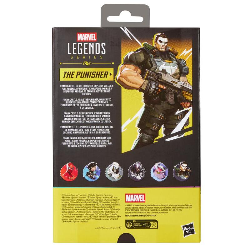 Figura hasbro marvel legends series marvel rivals the punisher