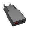 Cargador de pared mars gaming md - gan30 30w 1x usb tipo c 1 x usb tipo a negro
