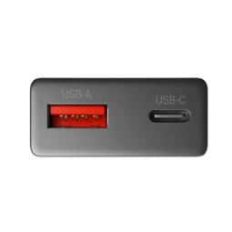 Cargador de pared mars gaming md - gan30 30w 1x usb tipo c 1 x usb tipo a negro