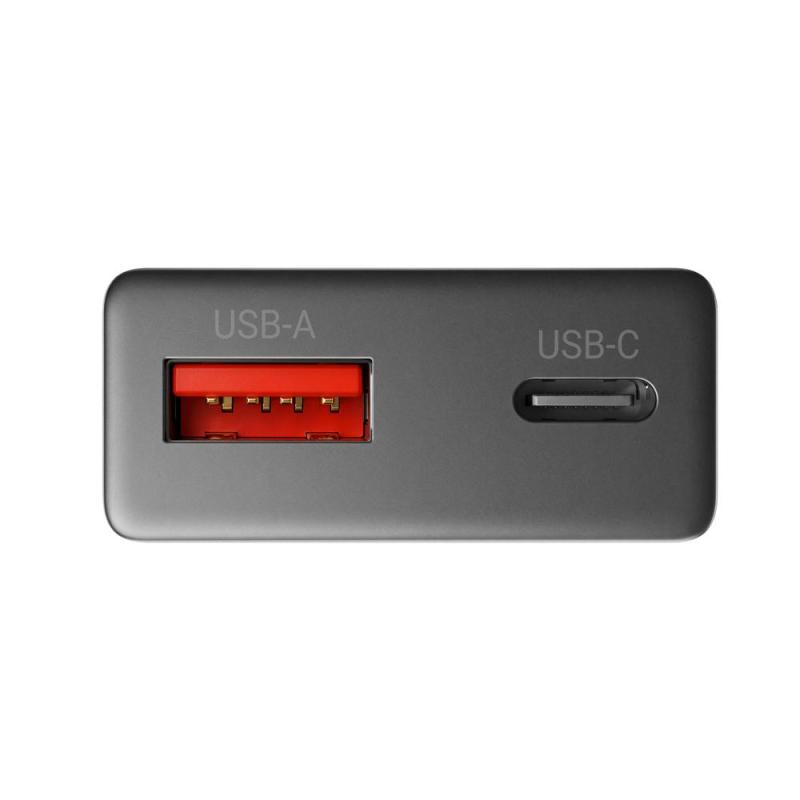 Cargador de pared mars gaming md - gan30 30w 1x usb tipo c 1 x usb tipo a negro