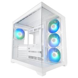 Caja ordenador mars gaming mcv5w atx argb cristal templado blanca