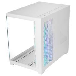 Caja ordenador mars gaming mcv5w atx argb cristal templado blanca