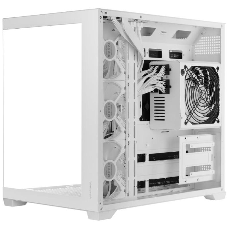 Caja ordenador mars gaming mcv5w atx argb cristal templado blanca