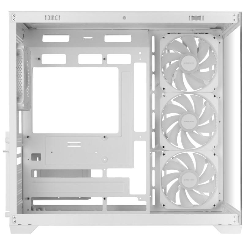 Caja ordenador mars gaming mcv5w atx argb cristal templado blanca