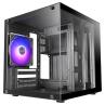 Caja ordenador mars gaming mc - cube matx argb cristal templado negra