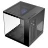Caja ordenador mars gaming mc - cube matx argb cristal templado negra
