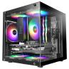 Caja ordenador mars gaming mc - cube matx argb cristal templado negra