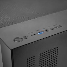 Caja ordenador mars gaming mc - cube matx argb cristal templado negra