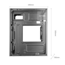Caja ordenador mars gaming mc - meshpro matx negra