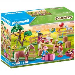 Playmobil fiesta de cumpleaños en la granja de ponis - Imagen 1