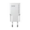 Cargador de pared mars gaming md - gan30w 30w 1x usb tipo c 1 x usb tipo a blanco