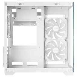 Caja ordenador mars gaming mc - view3w matx argb cristal templado blanca