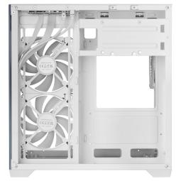 Caja ordenador mars gaming mc - view3w matx argb cristal templado blanca