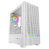 Caja ordenador mars gaming mc - quantum atx argb cristal templado blanco
