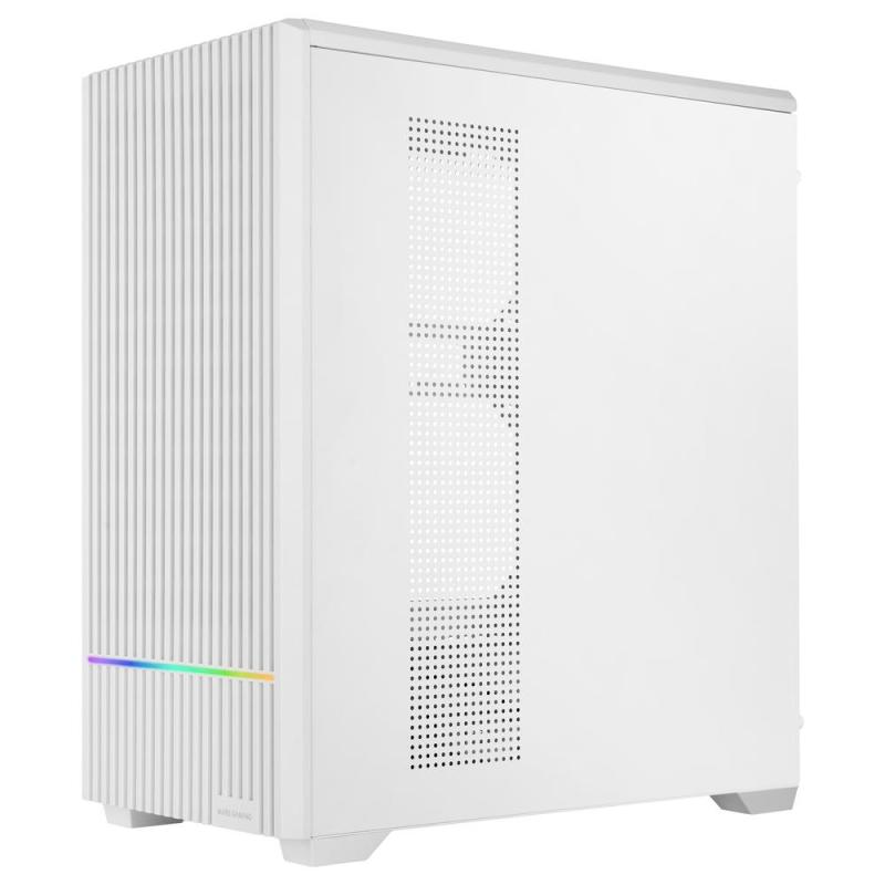 Caja ordenador mars gaming mc - quantum atx argb cristal templado blanco