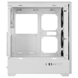 Caja ordenador mars gaming mc - quantum atx argb cristal templado blanco