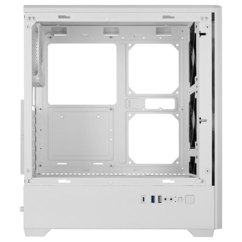 Caja ordenador mars gaming mc - quantum atx argb cristal templado blanco