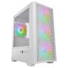 Caja ordenador mars gaming mc - vectorw matx argb cristal templado blanco
