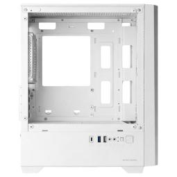 Caja ordenador mars gaming mc - vectorw matx argb cristal templado blanco