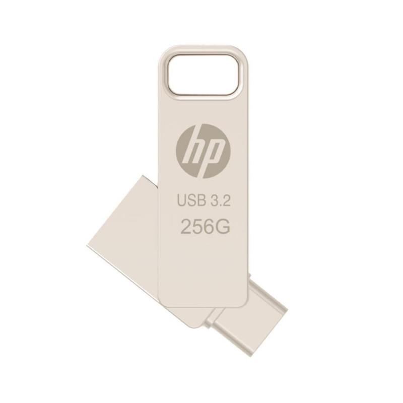 Memoria usb 3.2 - usb tipo c pny hp x206c - a otg 256gb metal