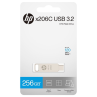 Memoria usb 3.2 - usb tipo c pny hp x206c - a otg 256gb metal