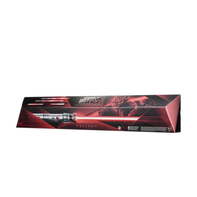Sable de luz electrónico premium force fx elite hasbro star wars the black series maul