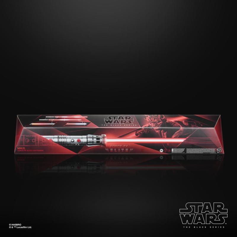 Sable de luz electrónico premium force fx elite hasbro star wars the black series maul