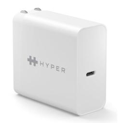 Cargador de pared universal hyper hj653e 65w usb tipo c blanco