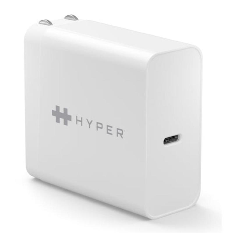 Cargador de pared universal hyper hj653e 65w usb tipo c blanco