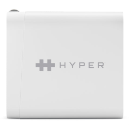 Cargador de pared universal hyper hj653e 65w usb tipo c blanco