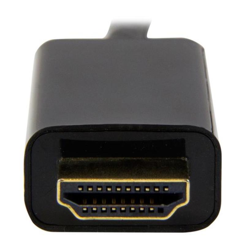 Cable mini dp a hdmi startech 2m - macho - macho - negro