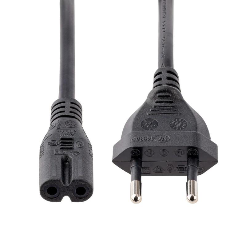 Cable cee7 - 16 a c7 startech 2m - macho - macho - negro