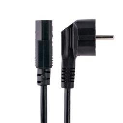 Cable schuko a iec c13 startech 3m - macho - hembra - negro