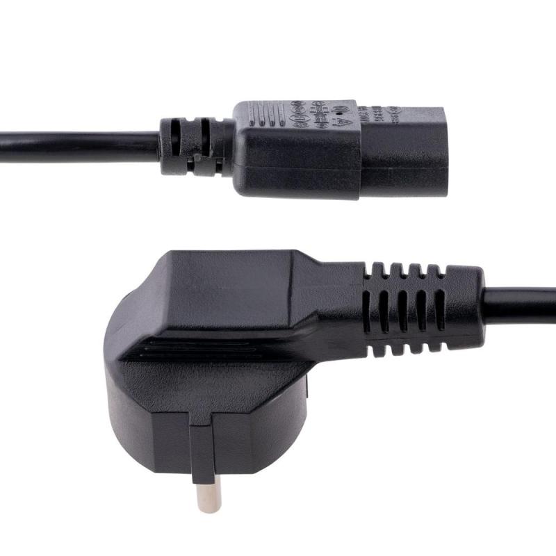 Cable schuko a iec c13 startech 3m - macho - hembra - negro