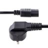 Cable schuko a iec c13 startech 3m - macho - hembra - negro