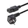 Cable schuko a iec c13 startech 3m - macho - hembra - negro