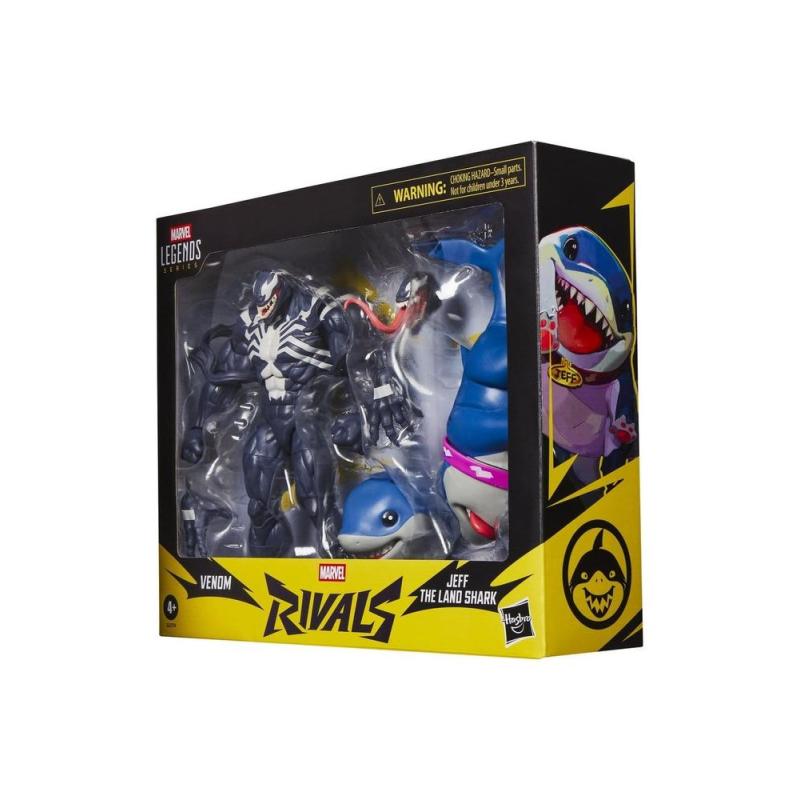 Pack 2 figuras hasbro marvel legends series rivals venom & jeff the land shark