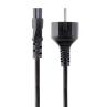 Cable schuko a iec c5 startech 3m - macho - hembra - negro