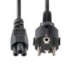 Cable schuko a iec c5 startech 3m - macho - hembra - negro