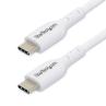 Cable usb tipo c startech 1m - macho - macho - blanco