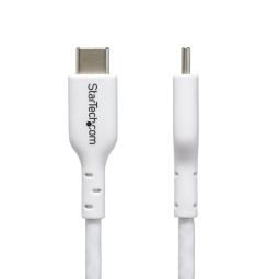 Cable usb tipo c startech 1m - macho - macho - blanco