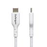 Cable usb tipo c startech 2m - macho - macho - blanco