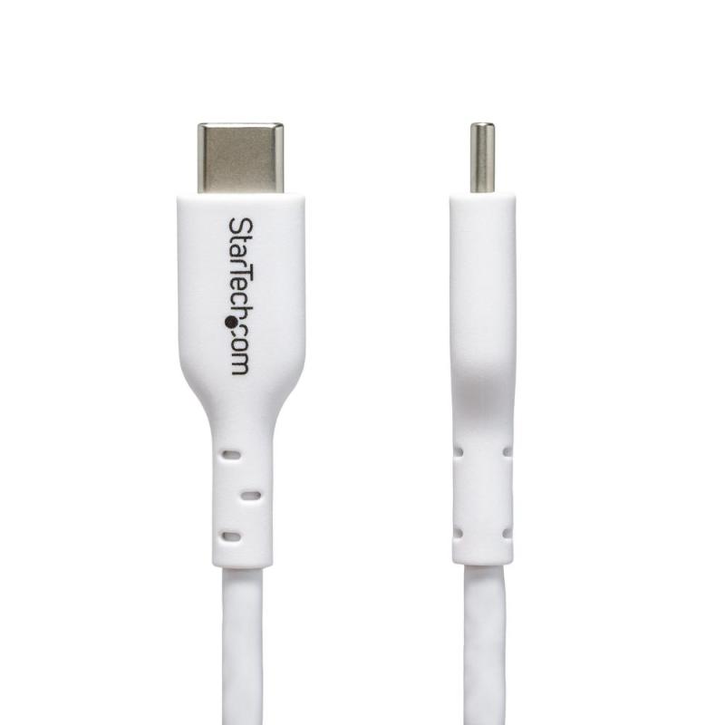 Cable usb tipo c startech 2m - macho - macho - blanco