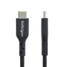 Cable usb tipo c startech 3m - macho - macho - negro