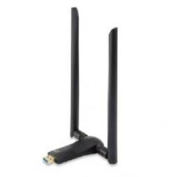 Adaptador wifi usb 3.0 dualband level one  ac1200 300mb en 24ghz y 867mb en 5ghz usb 3.0 2 antenas desmontables - Imagen 1