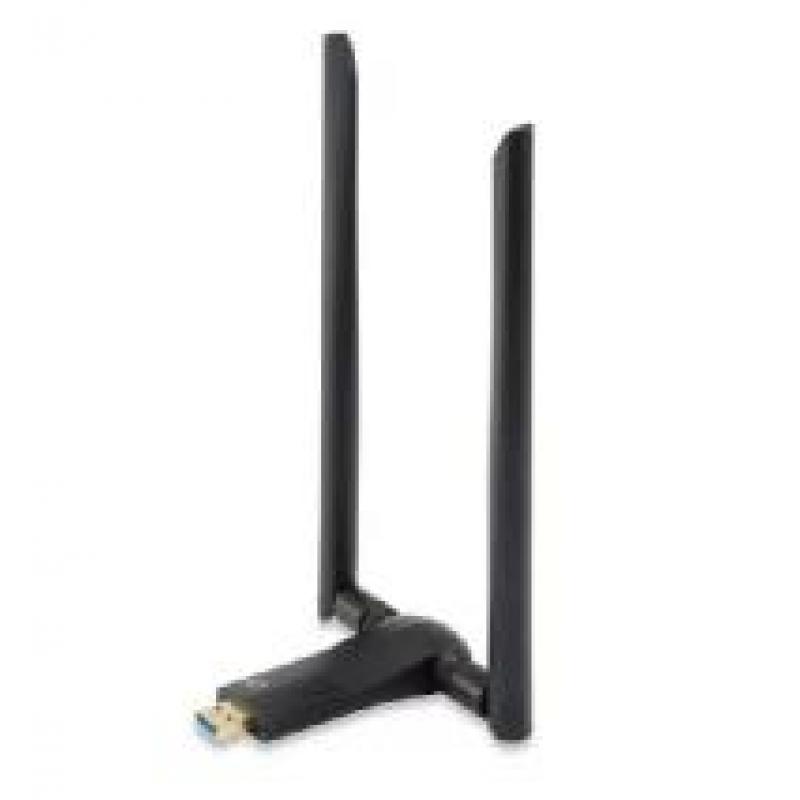 Adaptador wifi usb 3.0 dualband level one  ac1200 300mb en 24ghz y 867mb en 5ghz usb 3.0 2 antenas desmontables - Imagen 1